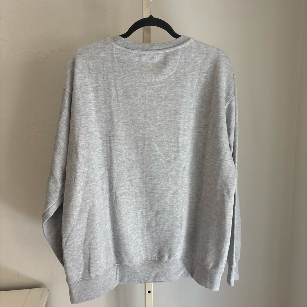 Disney Mickey Mouse Graphic Print Heather Gray Fleece Pullover Sweatshirt, Med - Picture 3 of 5